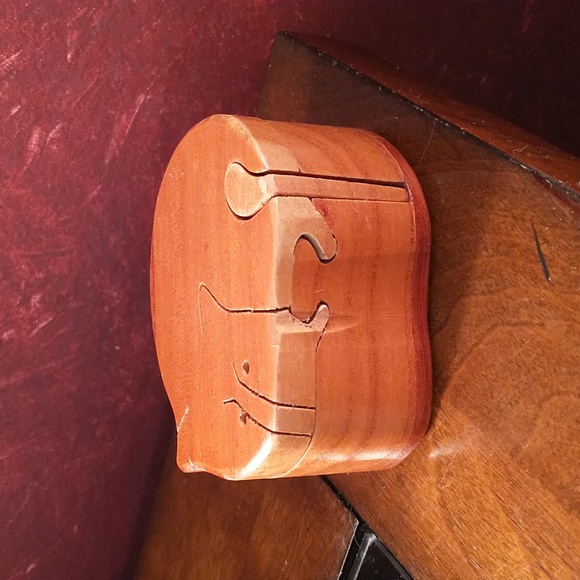 NIB - Hawthorne Direct Wooden Art Cat Puzzle Box - Vintage 1970s - Q8 - Picture 4 of 9